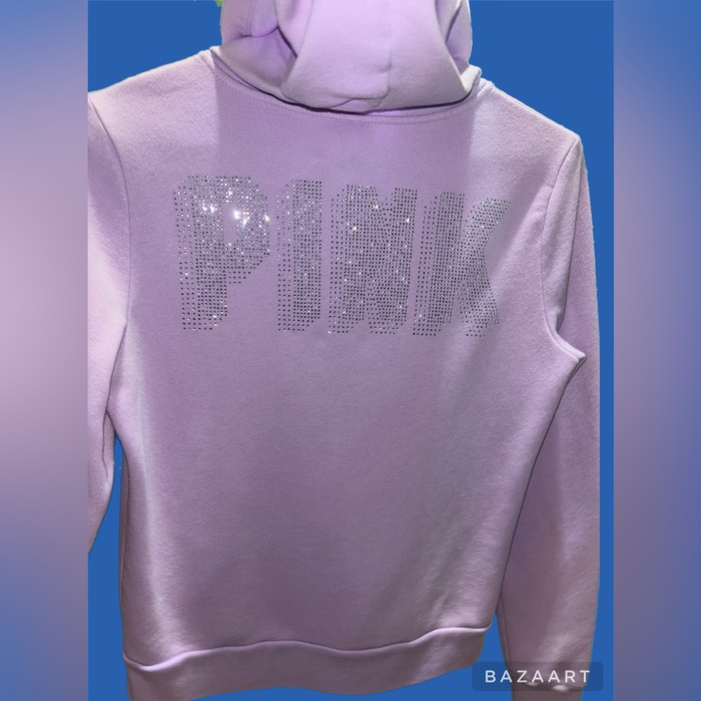 PINK Victoria Secret Y2K Light Purple Zip Up